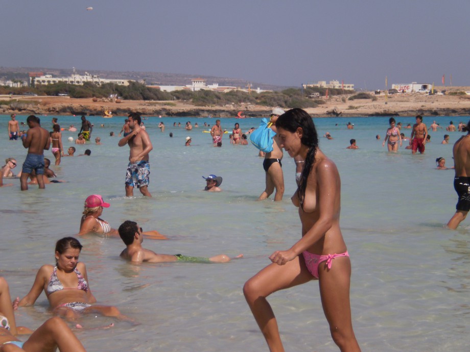 Amateur girls on beach 11