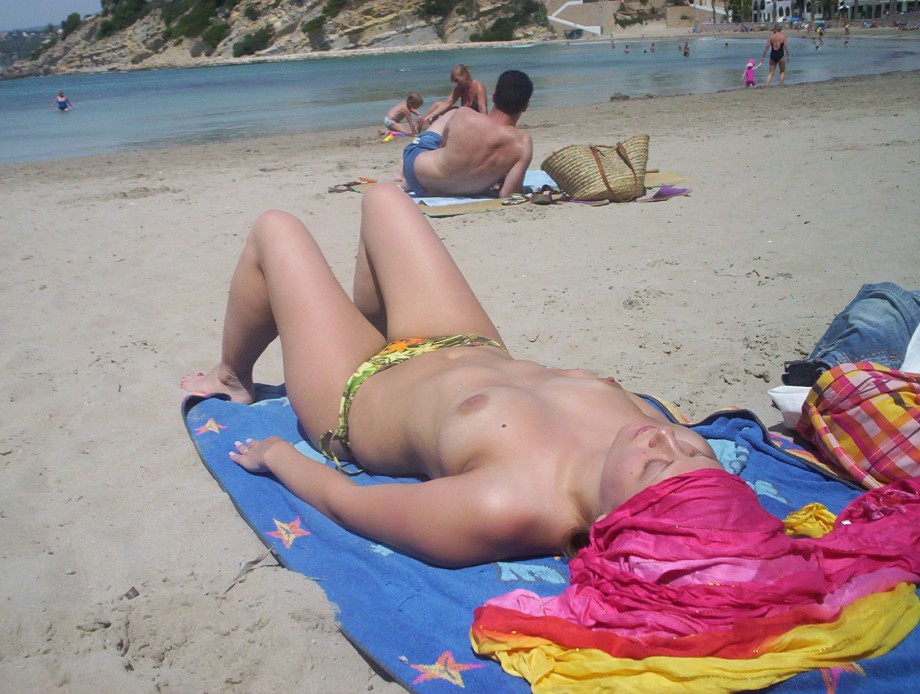 Amateur girls on beach 07