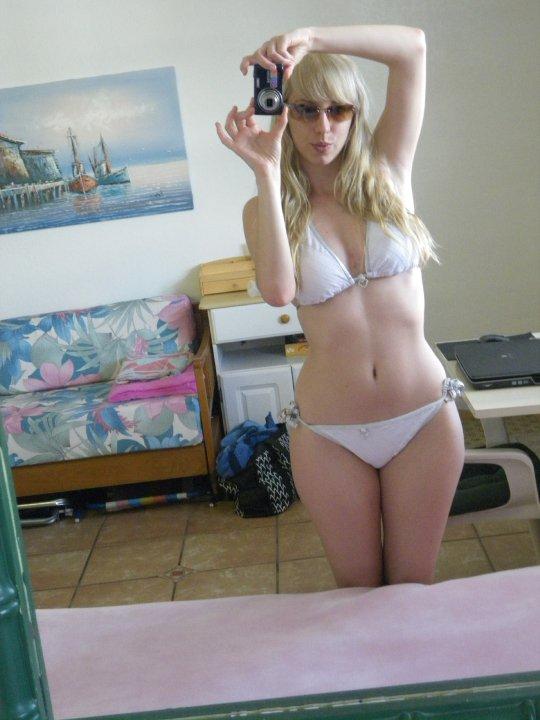 Sexy amateur blonde posing 27