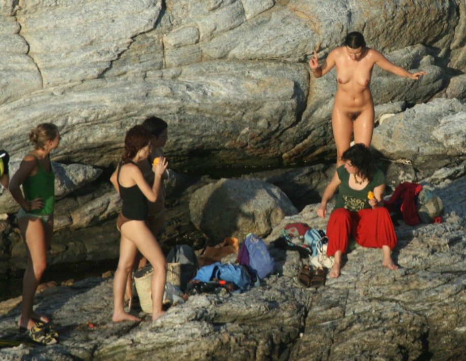 Amateur girls on beach 15