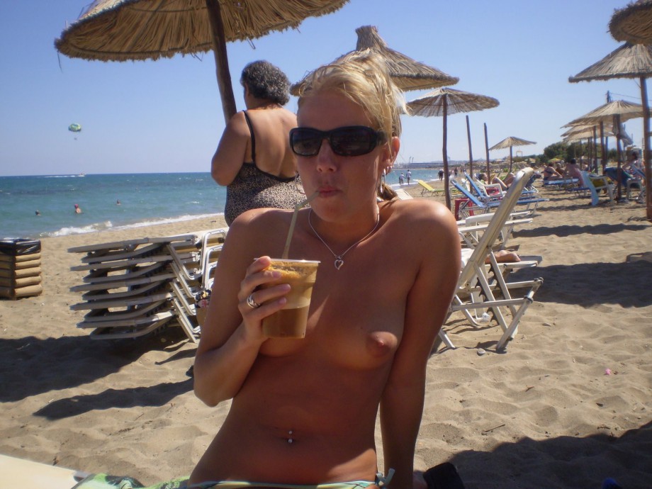 Topless girls on the beach - 155 - young tits