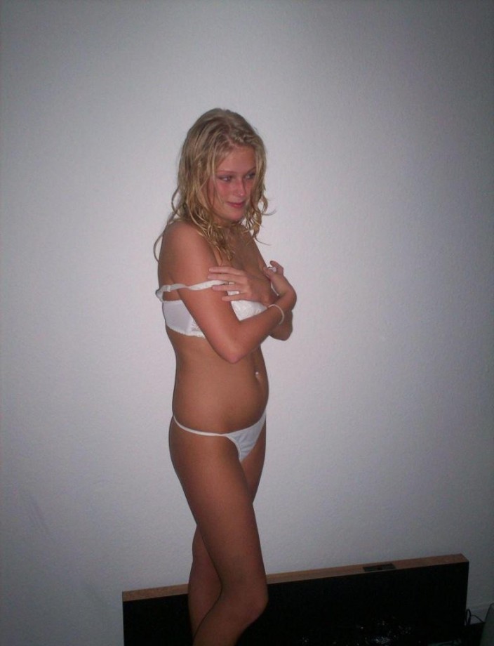 Horny blond teen