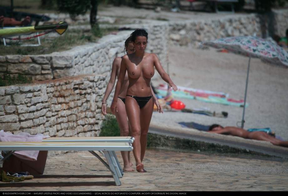 Topless girls on the beach - 103