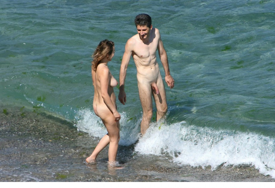 Nude couples on the beach - 1