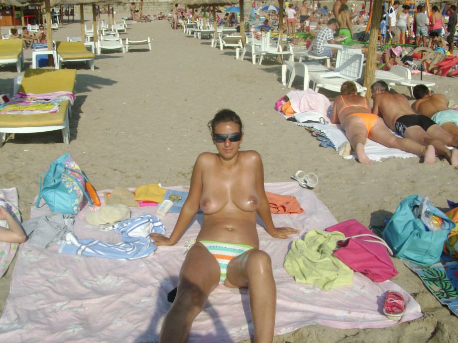 Topless girls on the beach - 272