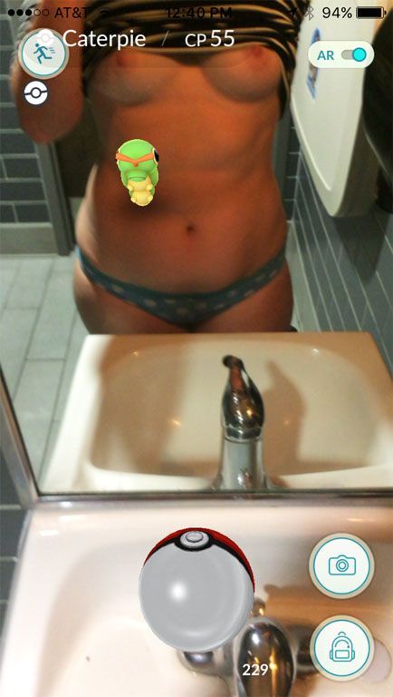 Pokemon go and nude girls