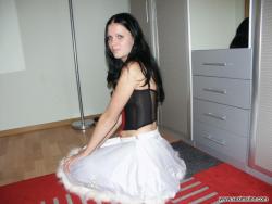 Nice ex girl chantal in white dress  16/51