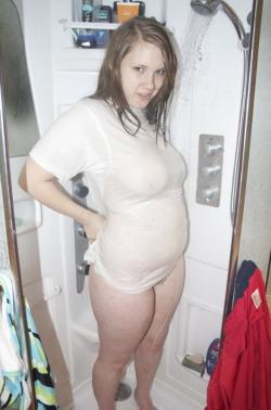 Bernadette shower blow job wet t shirt 27/77