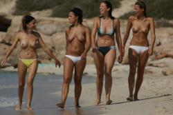 Sexy beach girls - topless - 45 2/35