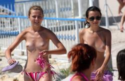 Topless girls on the beach - 275 - young tits 50/51